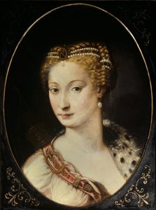 Portrait de Diane de Poitiers, Dame de Brézé, Duchesse de Valentinois. Peinture de Francesco Primaticcio, dit Le Primatice - Francesco Primaticcio