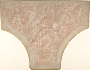Vulcain forgeant les flèches de Cupidon, 1552-56 - Francesco Primaticcio