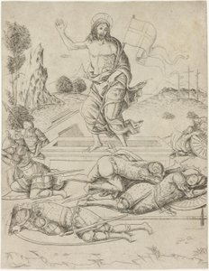 La Résurrection, planche onze de la Vie de la Vierge et du Christ - Francesco Rosselli