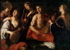 Concert, fin du XVIe ou début du XVIIe siècle - Francesco Rustici
