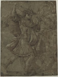Homme en armure à côté d