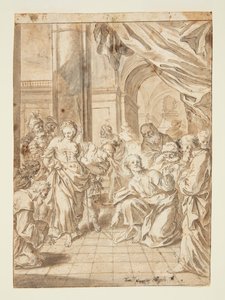 Christ et la femme adultère - Francesco Saverio Mergolo