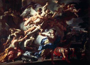 Borée enlevant Orythie, par Francesco Solimena