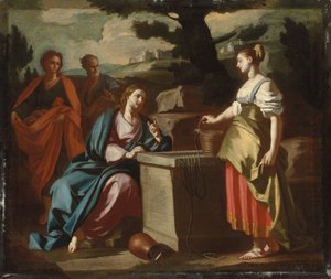 Le Christ et la femme samaritaine au puits - Francesco Solimena