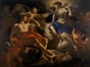 Diane et Endymion - Francesco Solimena
