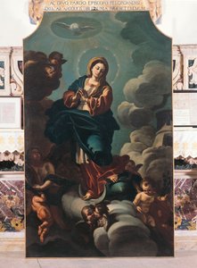 Immaculée Conception, peinture sur toile attribuée à Francesco Solimena (1657-1747), Cathédrale de San Pardo, Larino, Molise, Italie - Francesco Solimena