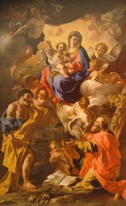 Madone et Enfant entre Saint Pierre et Saint Paul par Francesco Solimena - Francesco Solimena