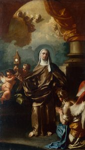 Sainte Claire avec un ange