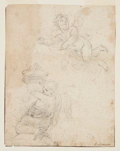 Étude de deux putti - Francesco Solimena