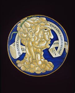 Plat avec une tête composite de pénis, c.1536