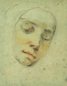 Portrait de Pasitea Crogi, les yeux fermés en extase
