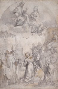 La dernière communion et le martyre de Sainte Lucie - Francesco Vanni