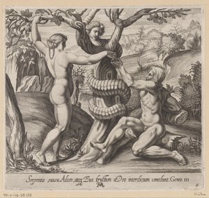 Ève offre le fruit défendu à Adam