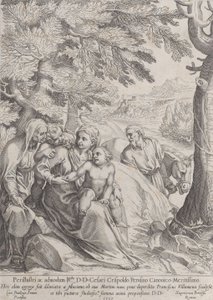 Le repos pendant la fuite en Égypte - Francesco Villamena
