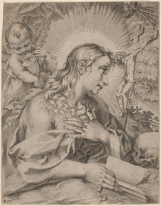 La Madeleine pénitente - Francesco Villamena after Francesco Vanni