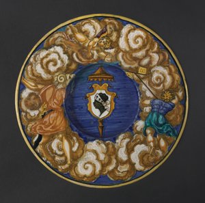 Assiette avec les armoiries de la famille Pucci, 1532