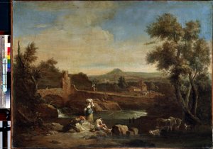 Paysage avec une rivière - Francesco Zuccarelli