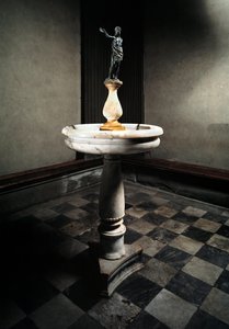 Bénitier avec statue de Saint Jean-Baptiste - Francesco da Sangallo