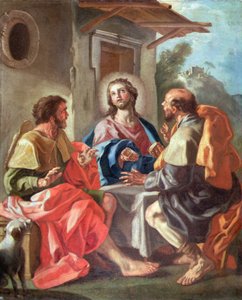 Le Souper à Emmaüs - Francesco de (attr. to) Mura