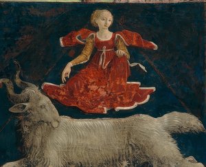 Bélier, signe du zodiaque du mois de mars. Vers 1469/70 - Francesco del Cossa