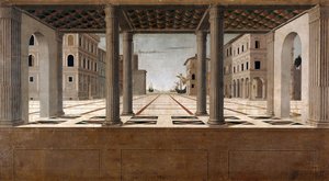 Veduta architecturale, vers 1490 - Francesco di Giorgio Martini
