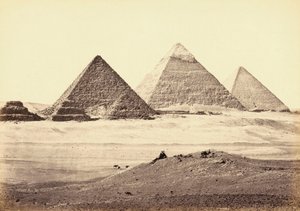 Complexe pyramidal de Gizeh, Égypte - Francis (after) Frith