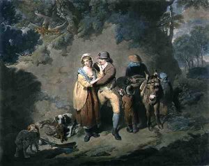 The Amorous Sportsman, gravé par Charles Hodges, pub. par J.R. Smith - Francis (after) Wheatley