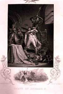 La mort de Richard II, de la pièce de William Shakespeare (1564-1616) gravée par J. Rogers - Francis (after) Wheatley