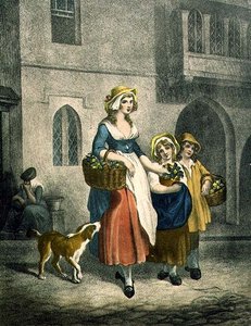 Deux bouquets de primevères à un sou, deux bouquets à un sou, Planche 1 des "Cries of London" - Francis (after) Wheatley