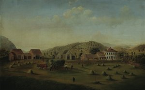 Ferme Leete, West Claremont, New Hampshire, vers 1822 - Francis Alexander