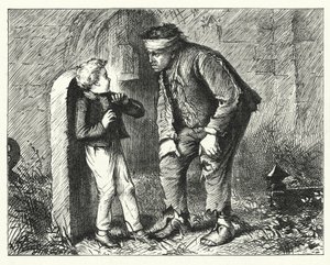 Illustration pour Les Grandes Espérances de Charles Dickens (gravure)