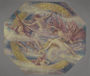 Diane et ses suivantes parmi les constellations, vers 1894 - Francis Augustus Lathrop