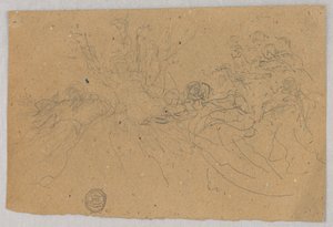 Esquisse de groupe figuratif pour l