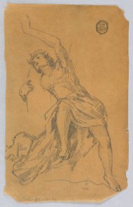 Esquisse de figure avec draperie - Francis Augustus Lathrop