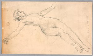 Étude pour "Diane et ses suivantes parmi les constellations" - Francis Augustus Lathrop