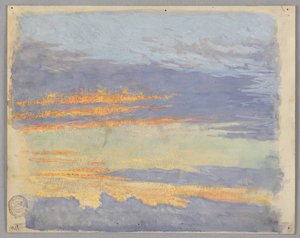 Étude de nuages, Rome, Italie