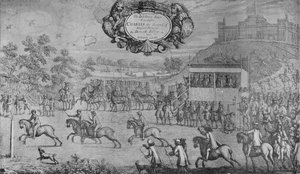Une course devant Charles II, par Francis Barlow, vers 1650-1680, 1911 - Francis Barlow