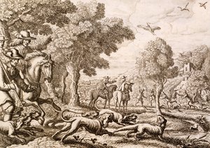 Chasse à la loutre près d