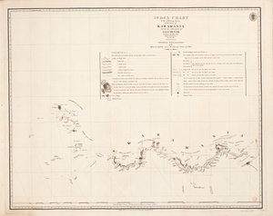 Carte index du relevé suivant de la côte de Karamania