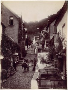 Clovelly, The New Inn et Street - Francis Bedford