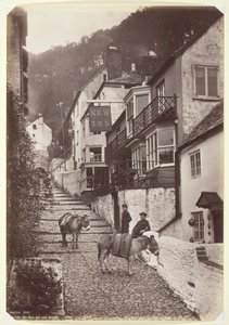 Clovelly, le New Inn et la rue, 1860-1894