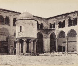 Fontaine dans la cour de la Grande Mosquée (Mosquée des Omeyyades), Damas - Francis Bedford