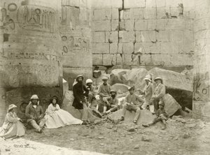 La fête du Prince de Galles dans le Temple de Karnak, 1862 - Francis Bedford