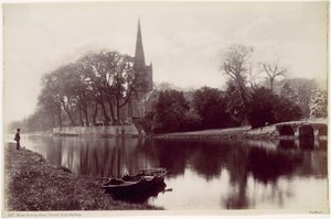 Église de Stratford-upon-Avon, vue depuis l