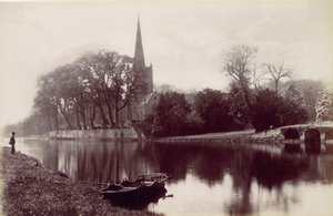 Église de Stratford-on-Avon, depuis l