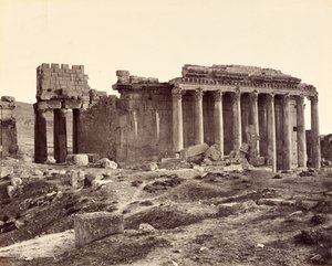 Le temple de Jupiter, vu du nord-est, Baalbek - Francis Bedford