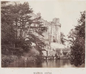 Château de Warwick, vers 1857 (tirage à l