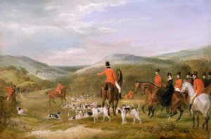 La chasse de Berkeley, 1842 : Le rendez-vous - Francis Calcraft Turner