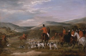 La chasse de Berkeley, 1842 : Le rendez-vous - Francis Calcraft Turner