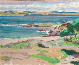 Ross de Mull depuis Traigh Mhor, Iona - Francis Campbell Boileau Cadell